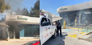 Queman 20 sucursales del Banco del Bienestar en Jalisco y al menos 3 en Michoacán tras abatimiento de “El Mencho”