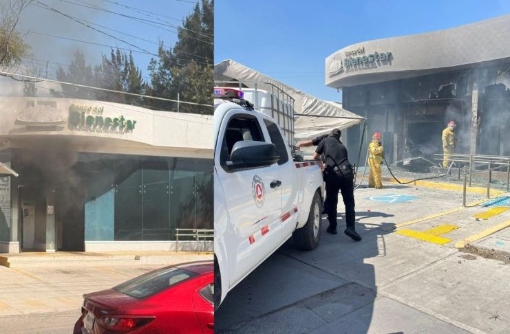 Quema de sucursales del Banco del Bienestar responde a ataques contra programas federales: gobernador