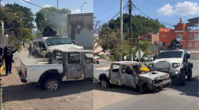 Guardia Civil libera bloqueos con apoyo de vehículos blindados; secretario encabeza operativo en región.