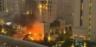 #VIDEO || Incendio y explosiones en hotel de Dubái en medio de escalada bélica entre Irán, EE. UU. e Israel