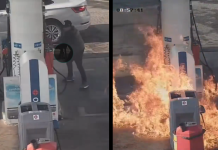 #VIDEO// Sicarios del CJNG incendiando gasolinera tras recientes operativos federales