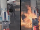 #VIDEO// Sicarios del CJNG incendiando gasolinera tras recientes operativos federales