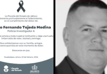 Ataque directo cobra la vida de comandante de la Fiscalía en Zapopan