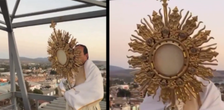 #VIDEO// Oración desde las alturas: sacerdotes exponen al Santísimo en Jalisco ante la violencia
