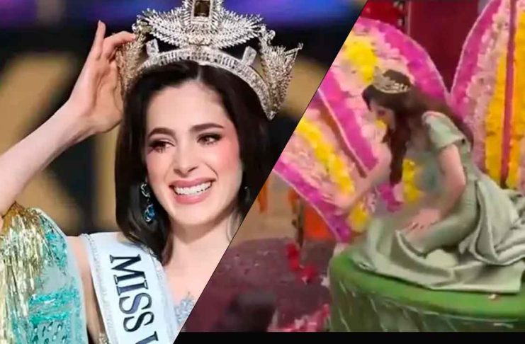 #VIDEO// Momentos de tensión en desfile: Fátima Bosch cae repentinamente ante el público en El Salvador