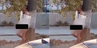 #VIDEO|| Hombre atado con plástico a un árbol por infiel