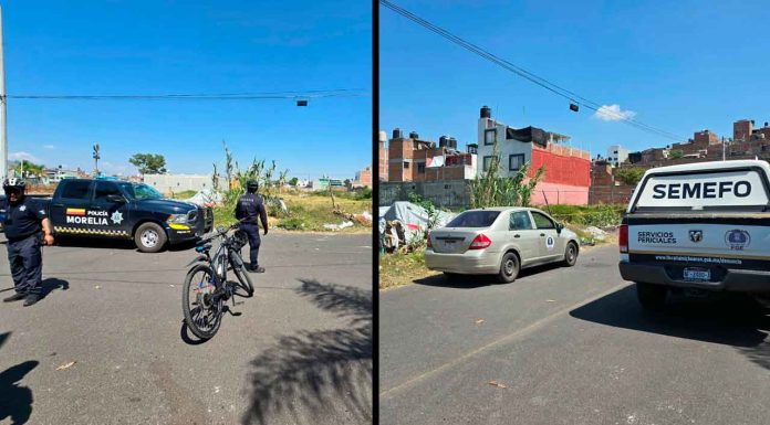 Localizan a hombre muerto en un lote baldío de la colonia Obrera, en Morelia