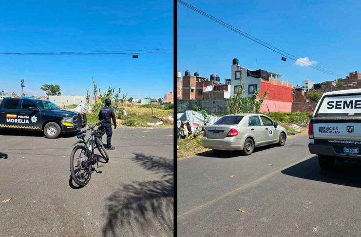 Localizan a hombre muerto en un lote baldío de la colonia Obrera, en Morelia