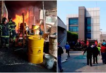 Incendio en campamento de limpia de Azcapotzalco deja tres vehículos dañados y 300 evacuados
