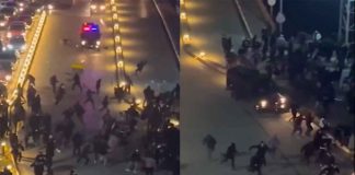 #VIDEO|| Muestra a policías atropellando a manifestantes en Irán