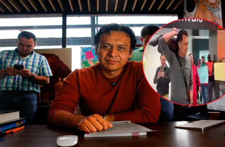 #VIDEO || “Los libros no son tuyos”: abuchean a Marx Arriaga al llegar a Ciudad Juárez tras su salida de la SEP