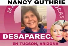 Colectivo de Sonora se moviliza para localizar a Nancy Guthrie, madre de periodista estadounidense