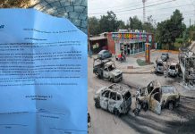 Trabajador denuncia acta tras reportar lo ocurrido el pasado domingo tras captura de líder criminal