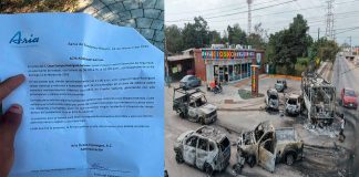 Trabajador denuncia acta tras reportar lo ocurrido el pasado domingo tras captura de líder criminal