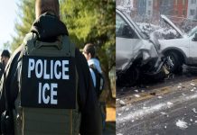 Persecución de ICE en Newark termina en accidente múltiple e involucro a tres niños