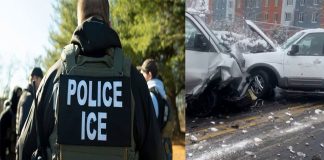 Persecución de ICE en Newark termina en accidente múltiple e involucro a tres niños