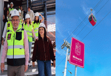 Teleférico de Uruapan alcanza el 99.4% de avance; Bedolla supervisa la obra junto con legisladores