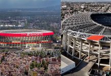 Lluvia de burlas por la “lona” del Estadio Azteca