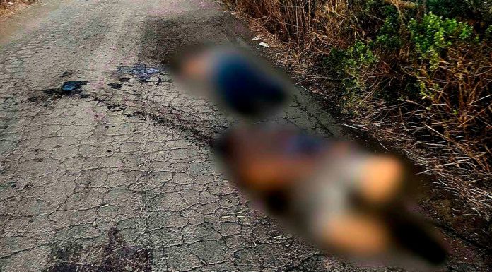 Abandonan a pareja 3j3cut4d4 en carretera de Tangamandapio