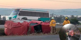 Se registran dos volcaduras: una en el Ramal Camelinas y otra en la Morelia-Pátzcuaro