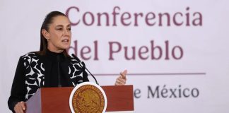 Sheinbaum niega información sobre drones en la frontera; Estados Unidos reabre espacio aéreo de El Paso