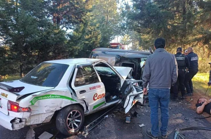 Mujer fallece tras choque múltiple en Choque en la Opopeo-Tacámbaro; hay 6 heridos