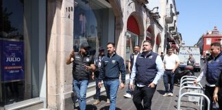 Ayuntamiento de Morelia refuerza operativo contra comercio ambulante irregular en el Centro Histórico