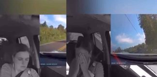 #VIDEO//Por mirar el celular, pierde el control y se estrella contra un poste