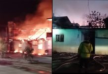 Voraz incendio arrasa con vivienda en Caltzotzin