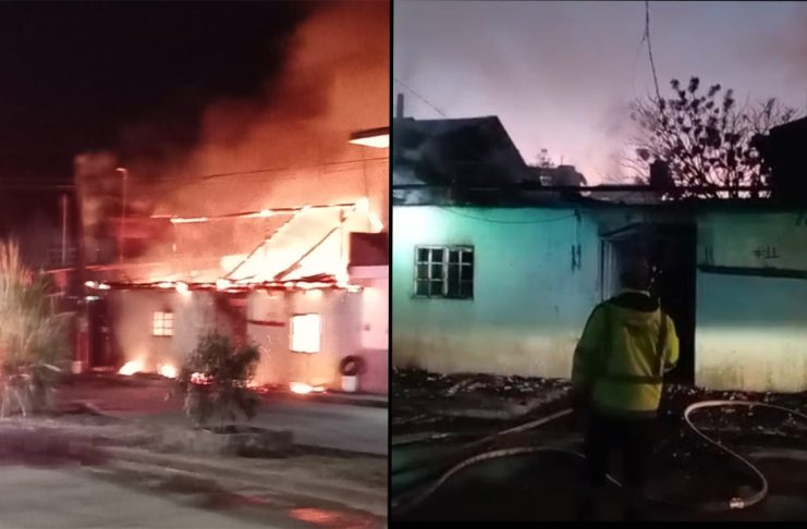 Voraz incendio arrasa con vivienda en Caltzotzin