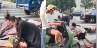 #VIDEO/ Heroísmo en la calle: mujer embarazada salva a ciclista