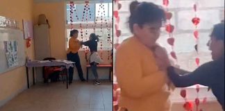 #VIDEO// ¡BRUTAL AGRESIÓN! Madre de familia golpea a maestra de kínder en Hidalgo; la acusa de amarrar a alumnos