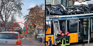 Descarrilamiento de tranvía deja dos muertos y decenas de heridos