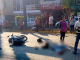 Motociclista muere tras ser embestido por una camioneta, frente a la Central Camionera de Uruapan