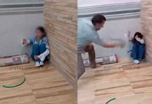 VIDEO FUERTE//Padre golpea a su hija; ignora súplicas y no se detiene