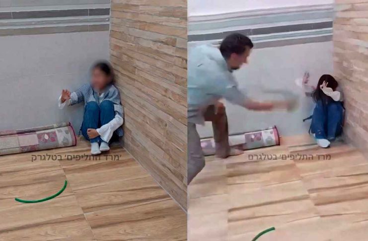 VIDEO FUERTE//Padre golpea a su hija; ignora súplicas y no se detiene