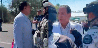 #VIDEO/ Se pone tenso momento entre regidor y Guardia Nacional en Atizapán de Zaragoza