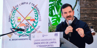 Yankel Benítez reconoce labor del Sindicato de Limpia y Transportes en su LXXXVIII aniversario