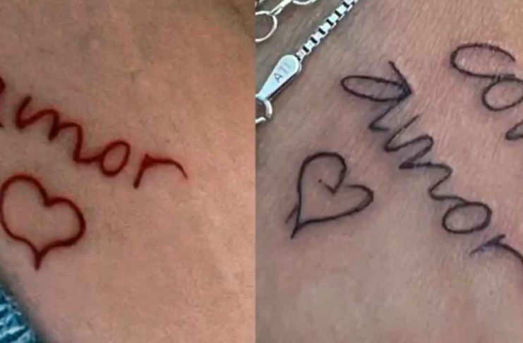 #VIDEO ¡Qué Bárbara! Dos chicas se tatúan los corazones que les dibujó Claudia Sheinbaum