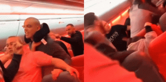 #VIDEO/ Caos en pleno vuelo: pelea entre pasajeros obliga a aterrizaje de emergencia