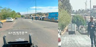 Placas de vidrio se hacen añicos tras caer de camioneta en el Libramiento Norte de Morelia