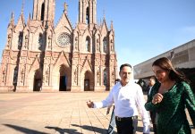 Con la intención de atraer más turismo a Zamora, Carlos Soto presenta proyecto de iluminación del Santuario Guadalupano