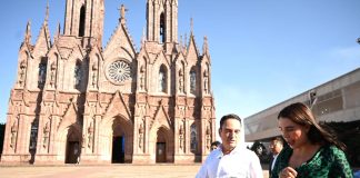 Con la intención de atraer más turismo a Zamora, Carlos Soto presenta proyecto de iluminación del Santuario Guadalupano