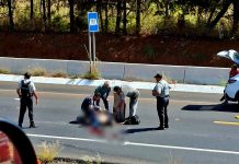 Motociclista grave tras ser arrollado por vehículo sobre la autopista Siglo XXI