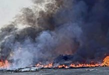 incendio de basura y llantas moviliza a los bomberos de Tarímbaro