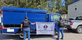 Acción operativa de la FGE permite recuperar camión de carga robado con violencia