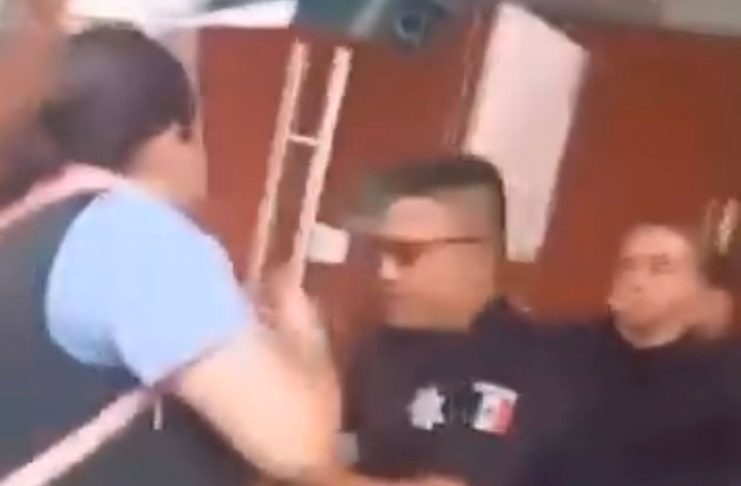 #VIDEO // Policías de Guardia Nacional detienen y esposan a trabajadores del IMSS, según por no portar sus gafetes