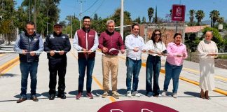 Inaugura Bedolla y Alexis Velázquez calle Lázaro Cárdenas de Huandacareo