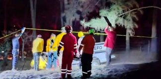 Rescatan cuerpos de dos brigadistas fallecidos en incendio forestal en Tacámbaro