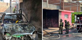 Arde casa en obra negra en la Esther Tapia de Morelia; dos autos terminan calcinados